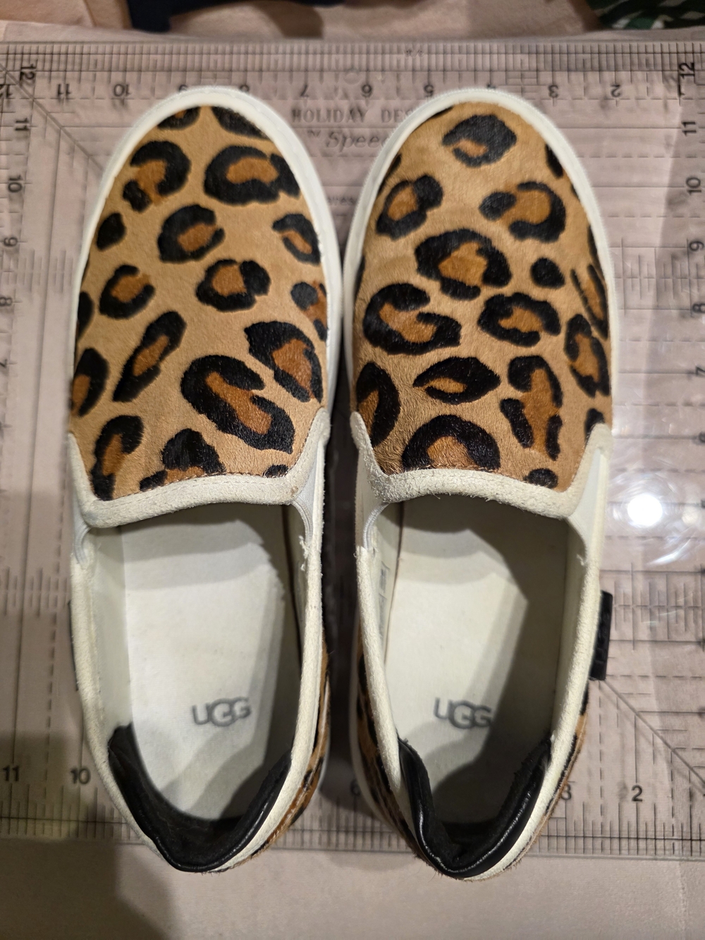 UGG Leopard Print Slip-On Sneakers - Tan & Black